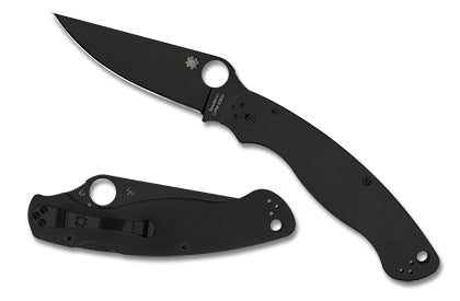 Spyderco Collector Club Military 2 Black G10 Black Serrated Blade