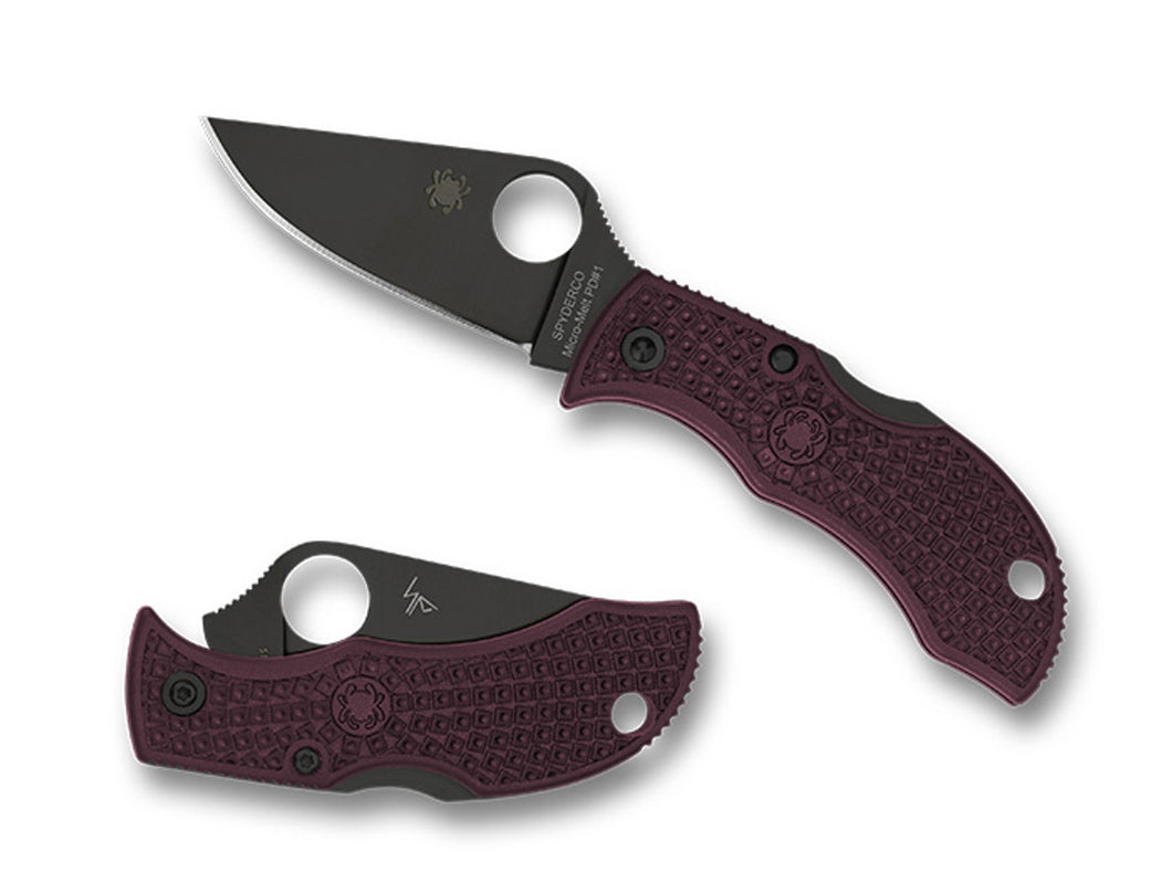 Spyderco Collector Club Man Bug Burgundy FRN