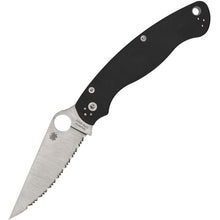 Lataa kuva Galleria-katseluun, Spyderco Collector Club Military 2 Black G10 Serrated
