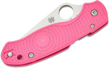 โหลดรูปภาพลงในเครื่องมือใช้ดูของ Gallery Spyderco Collector Club Para 3 Pink FRN Satin Blade
