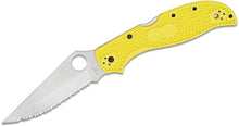 Load image into Gallery viewer, Spyderco Stretch 2 XL Yellow FRN H2 Serrated
