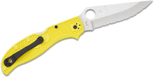 Load image into Gallery viewer, Spyderco Stretch 2 XL Yellow FRN H2 Serrated
