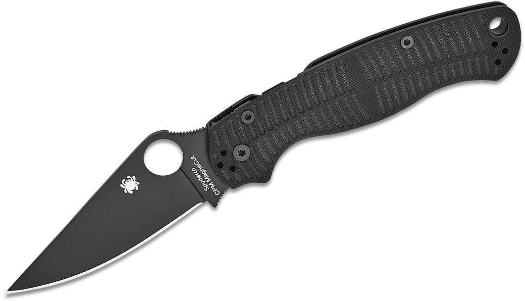 Spyderco Para Military 2 Salt Black G-10