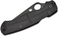 Load image into Gallery viewer, Spyderco Para Military 2 Salt Black G-10
