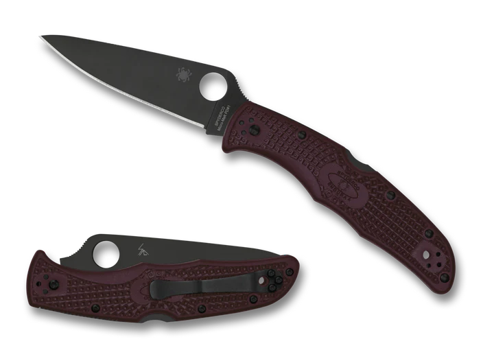 Spyderco Collector Club Endura 4 Burgundy FRN PD1