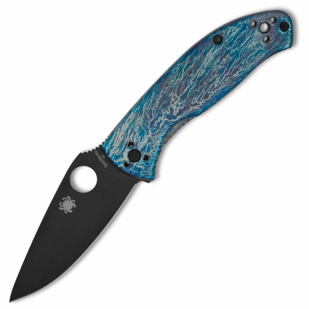 Spyderco Collector Club Tenacious Blue Ti