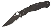 Lade das Bild in den Galerie-Viewer, Spyderco Collector Club Military 2 Black G10 S30V Serrated
